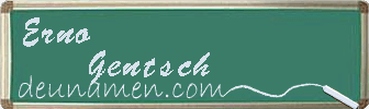 Erno Gentsch Visitenkarte